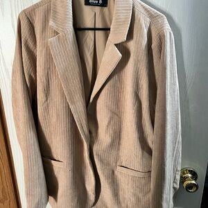 Blue B Women's Tan Corduroy Blazer
